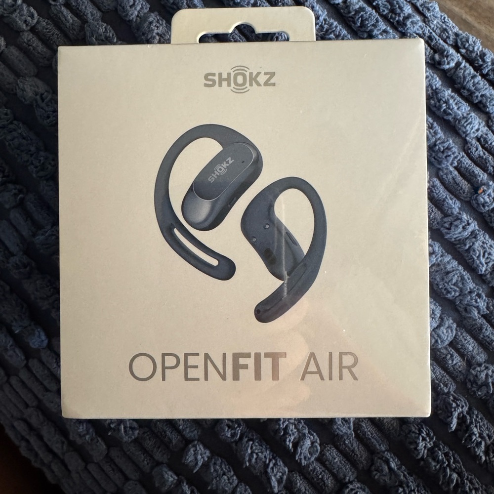 Black and Blue Wireless Earbud Headphones Secure Fit